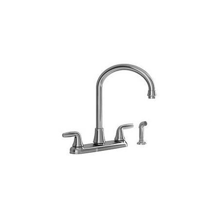 American Standard Jocelyn 9316.451.002 Kitchen Faucet with Side Spray, 2-Faucet Handle, Brass, Polished Chrome 9316451.002